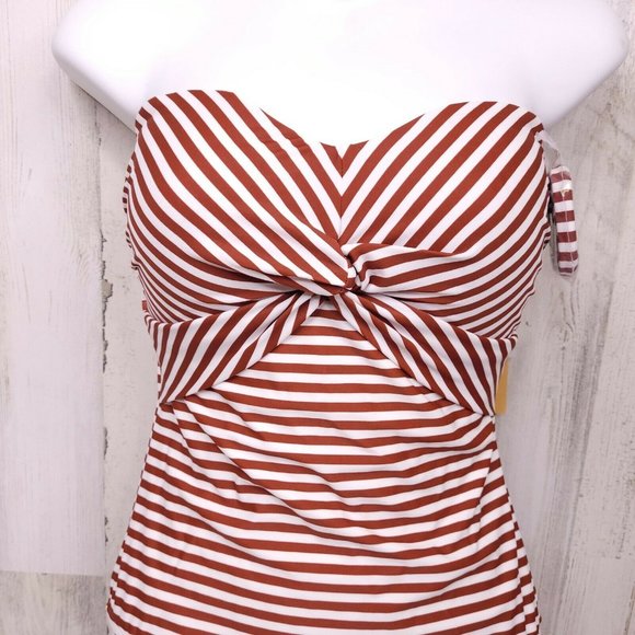 Kona Sol Twist Bandeau Medium Coverage Swimsuit - Picture 4 of 11